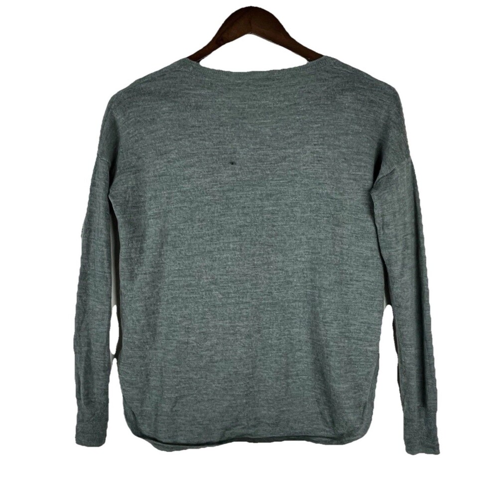 Madewell 100% Merino Wool Lightweight Sweater Women’s XS Sage Green Soft Luxury - Picture 3 of 11